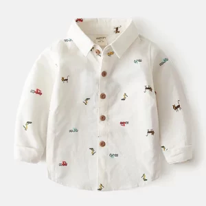 White shirt with cute patterns